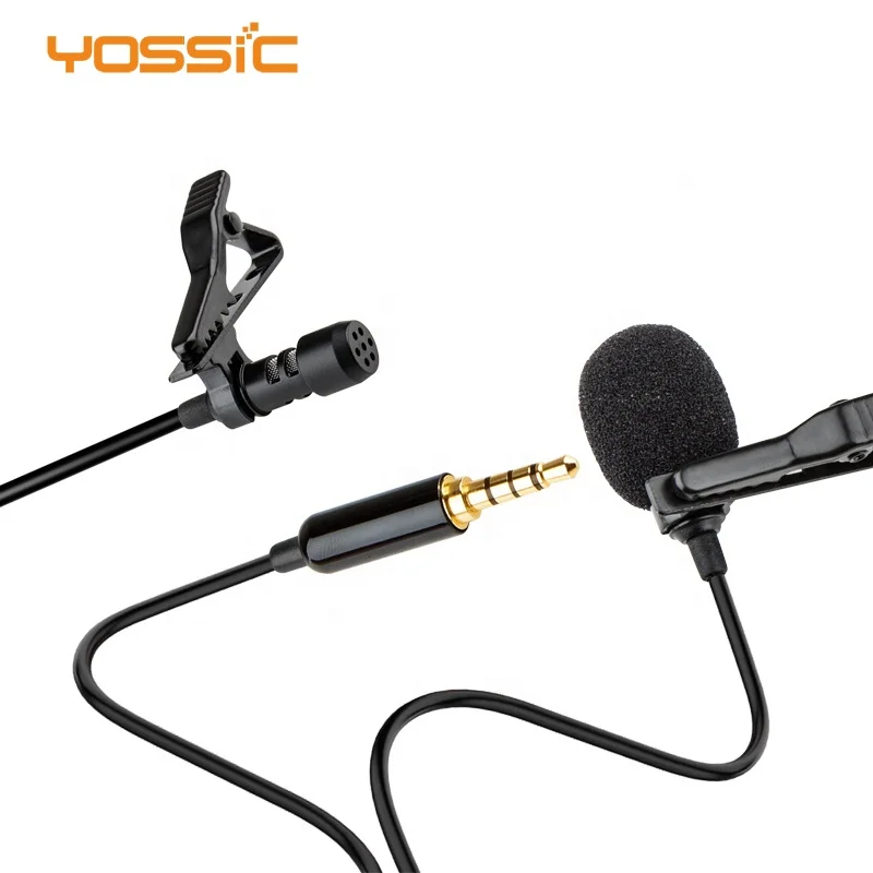 
Professional condenser lapel lavalier microphone for mobile phones and laptops 