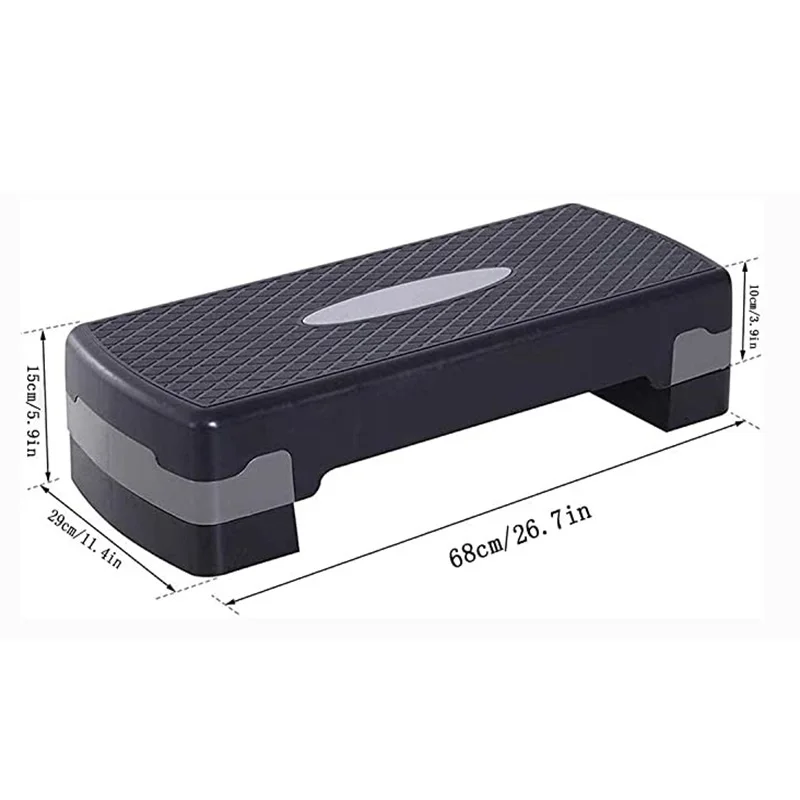 Jointop High-Quality Eco-Friendly Multi-Color Optional Fitness Exercise Aerobic Step Platform Adjustable Aerobic Step 68*28*15CM