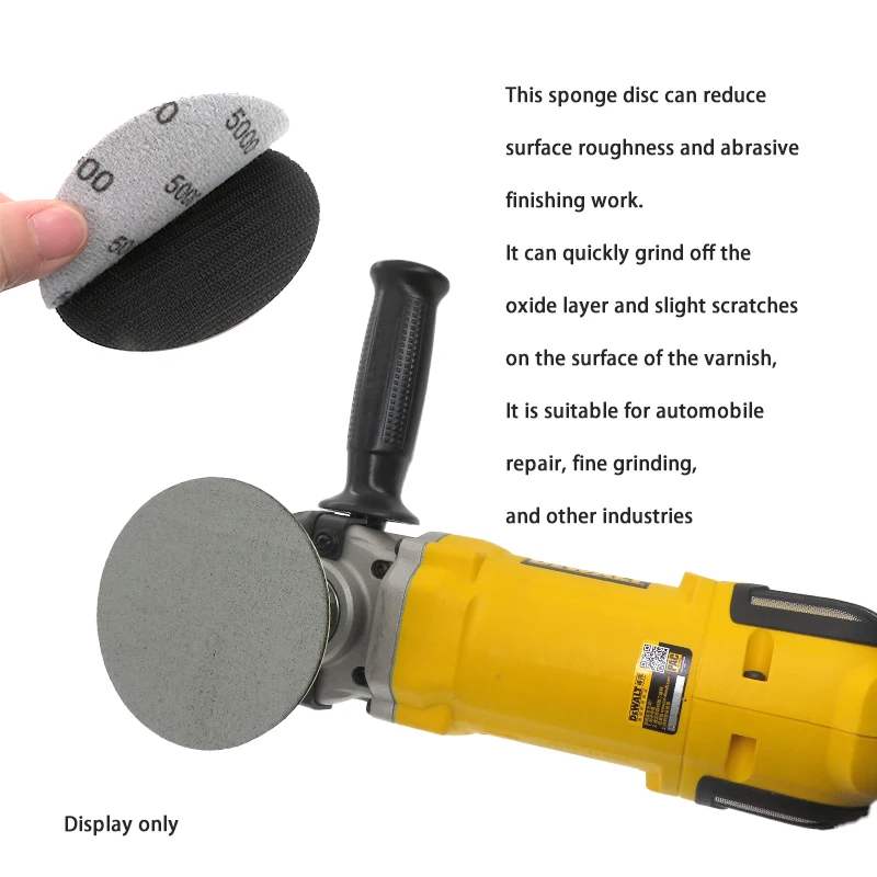 High Quality 998A Sandpaper 4Inch Pyramid Back  Disc Sponge Sand for surface polishing and finishing