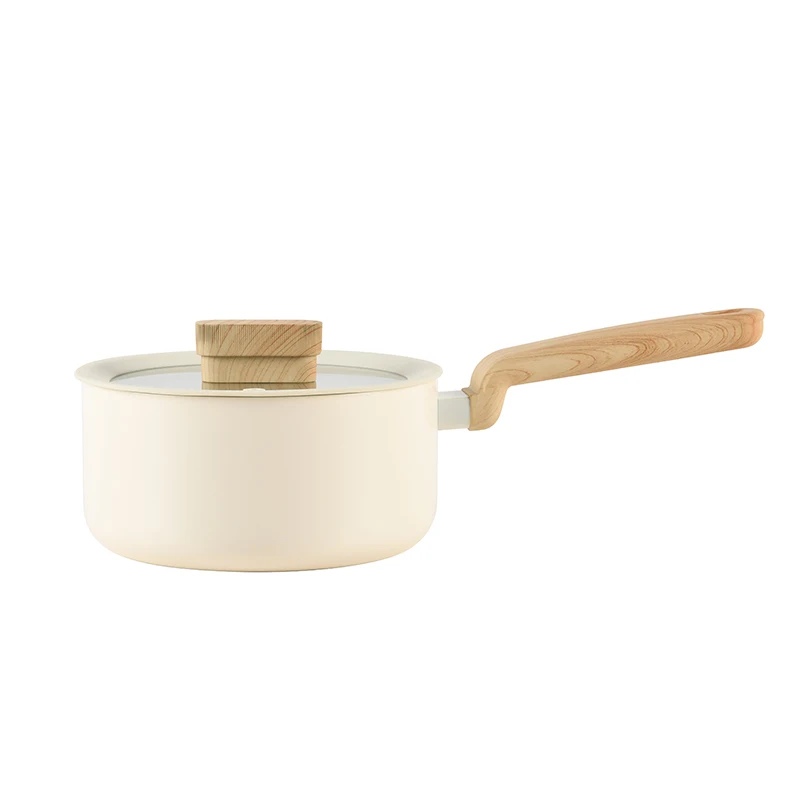 Classic Design Milk Pan Set Aluminium Alloy Cookware Induction Compatible Gas Applicable Fry Pan for Home Cooking