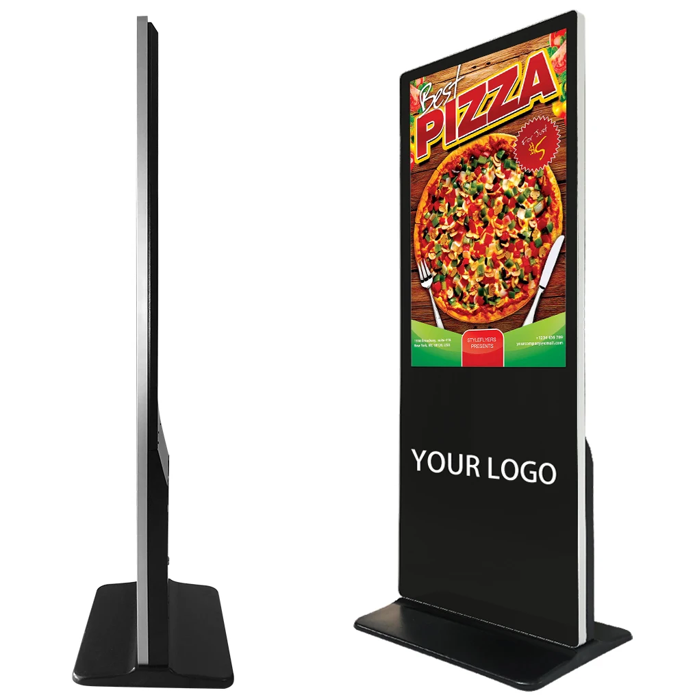 32 Inch Kiosk Machine Rohs CE FCC Advertising Player Floor Stand Digital Signage And Displays
