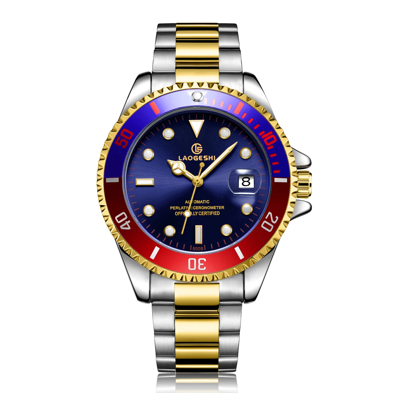 Wholesale Custom Brand Logo Luxury Waterproof Luminous Stainless Steel Automatic Mechanical Diver Diving Watches For Men