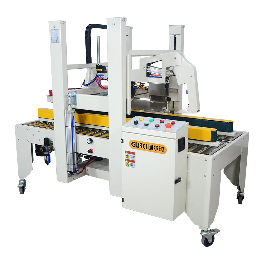 Full Auto Flaps Folding Carton Sealer Full Automatic Box Carton Sealing Machine