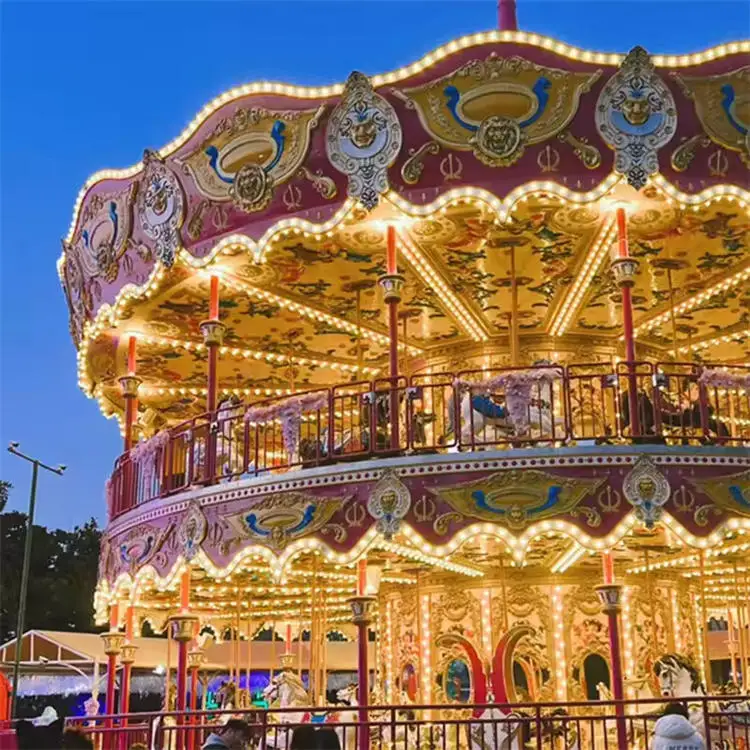 Amusement park Double carousel Carousel for sale