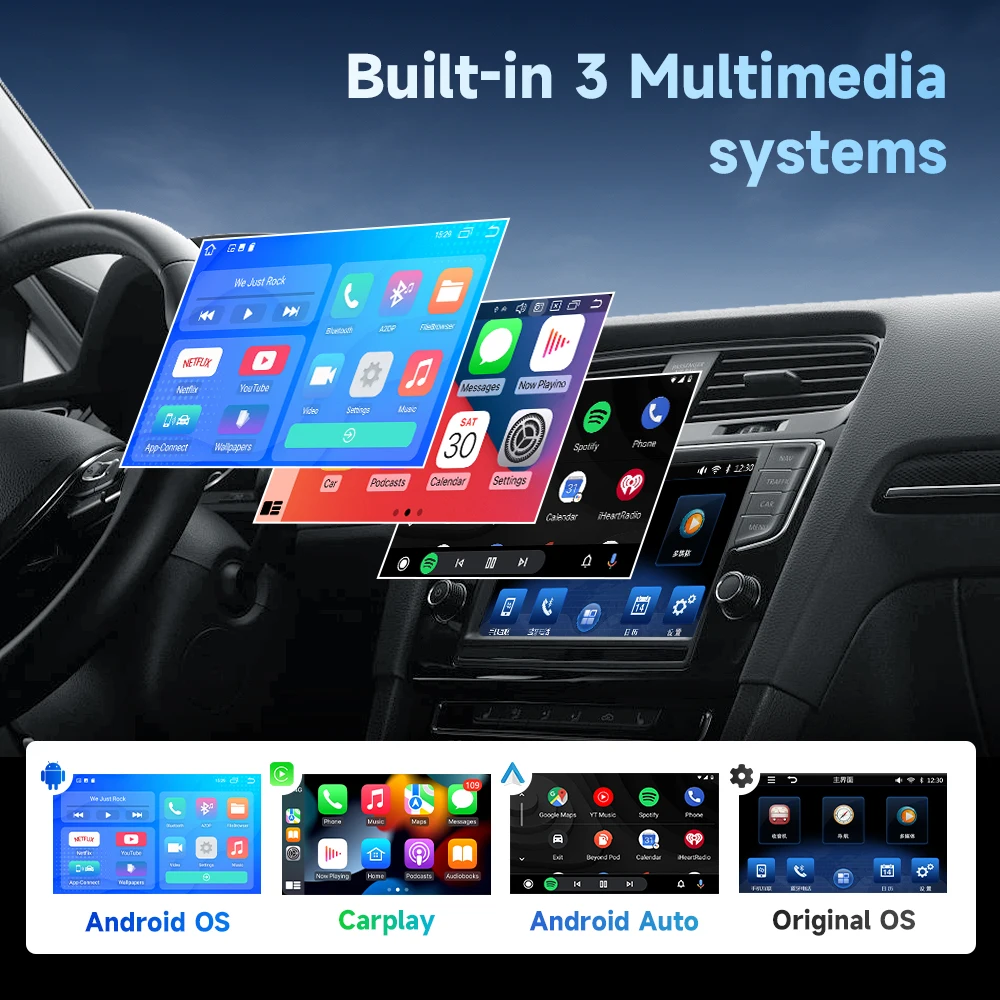 Smart Wireless Android Auto Box Wireless Netflix Youtube Android Auto Car Adapter For Cars With Wired Carplay