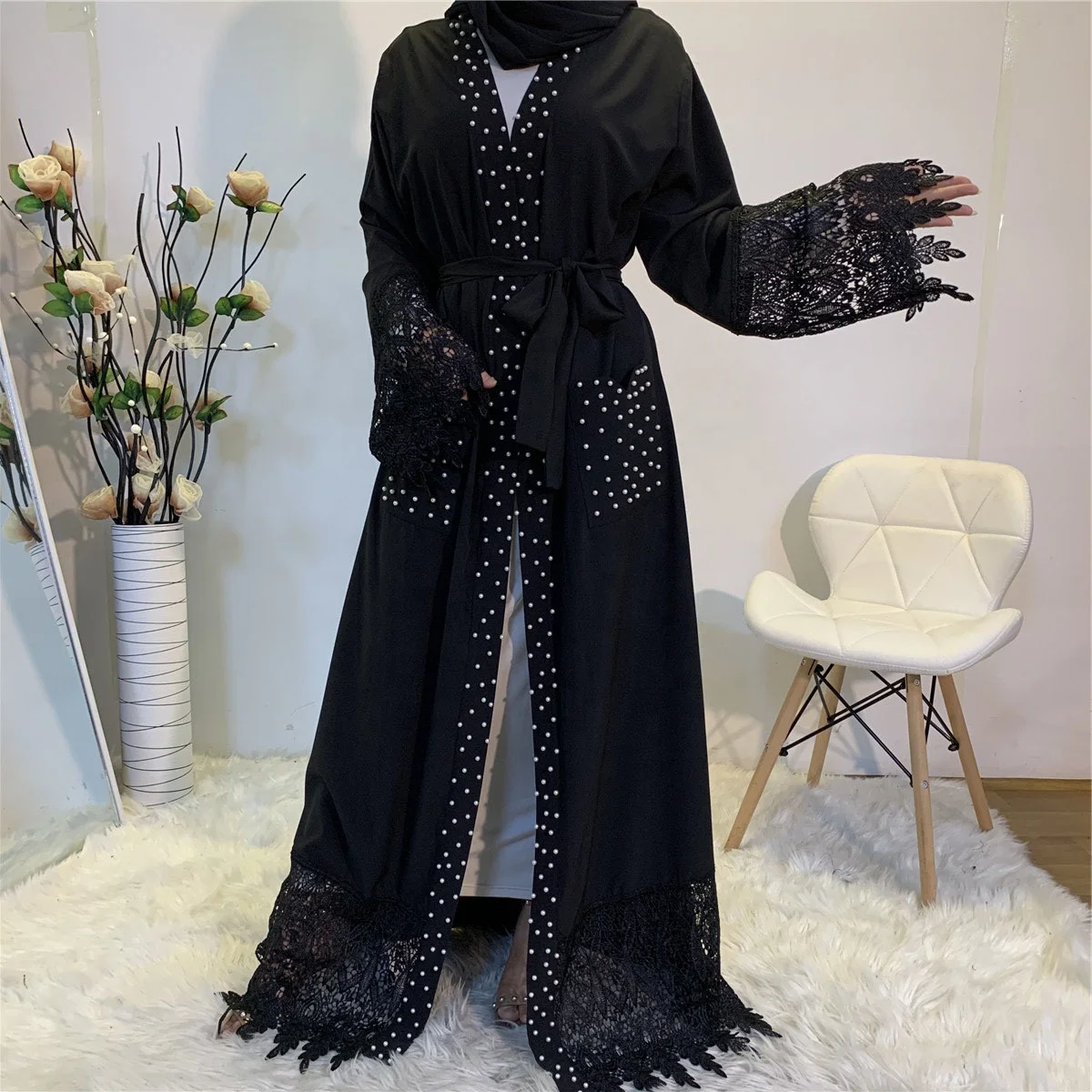 Models Dubai Muslim Abaya With Stones jalabiya for  abaya women muslim dress with jakarta