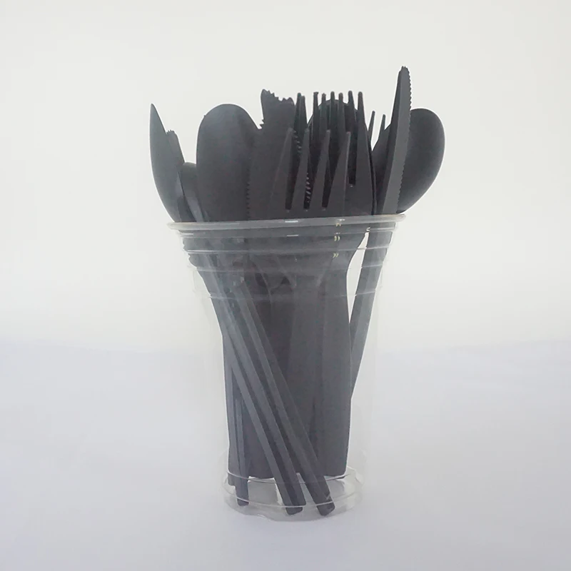 Promotional  eco-friendly disposable plastic spoon and fork manufacturer