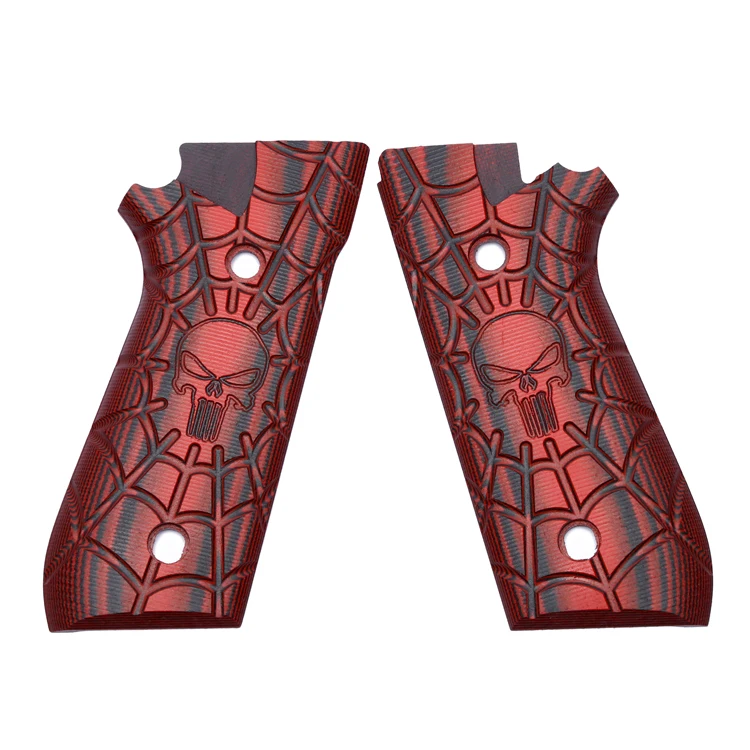 
Taurus PT92 G10 Gun grips handgun parts for PT-99/PT-92/PT-100/PT-101, Skull texture 