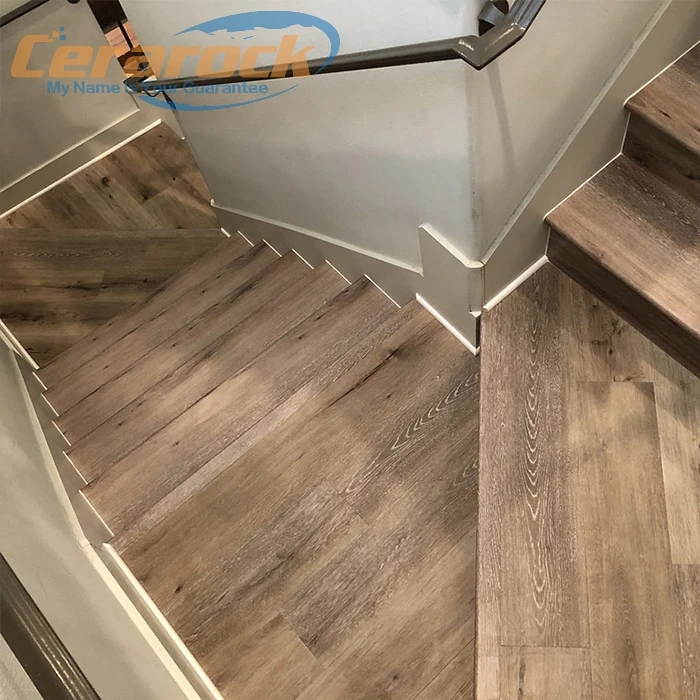 SPC vinyl flooring 4mm .2mm SPC woven flooring plank decorative vinyl floor tile