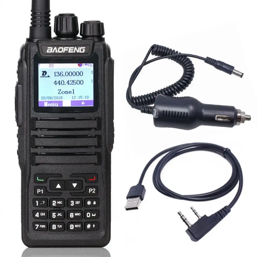 
2020 Baofeng DM 1701 Walkie Talkie Dual Time Slot DMR Digital/Analog DMR Repeater SMS Compatible for Moto Ham Radio 