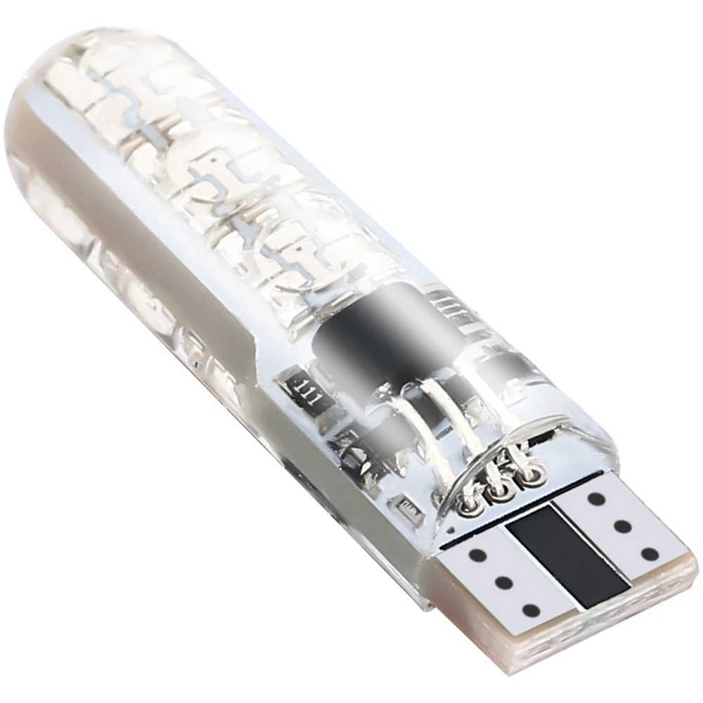 Flashing Light With Remote T10 Rgb Light Led Bulbs T10 194 W5w Led 12V 5050 6Smd Daytime Led Lights For Car WG001