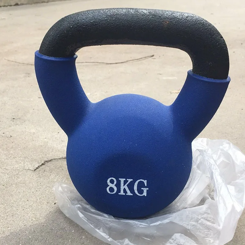 Wholesale Fitness Equipment Kettlebell China Provided  Cast Iron Kettlebell 4kg 6kg Neoprene Kettlebell For Home Cheap