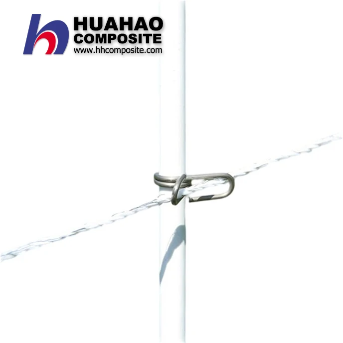 Solid Maintenance Free Fiberglass Rod Line Fence Posts For Electric Farm Livestock Animals Fencing System