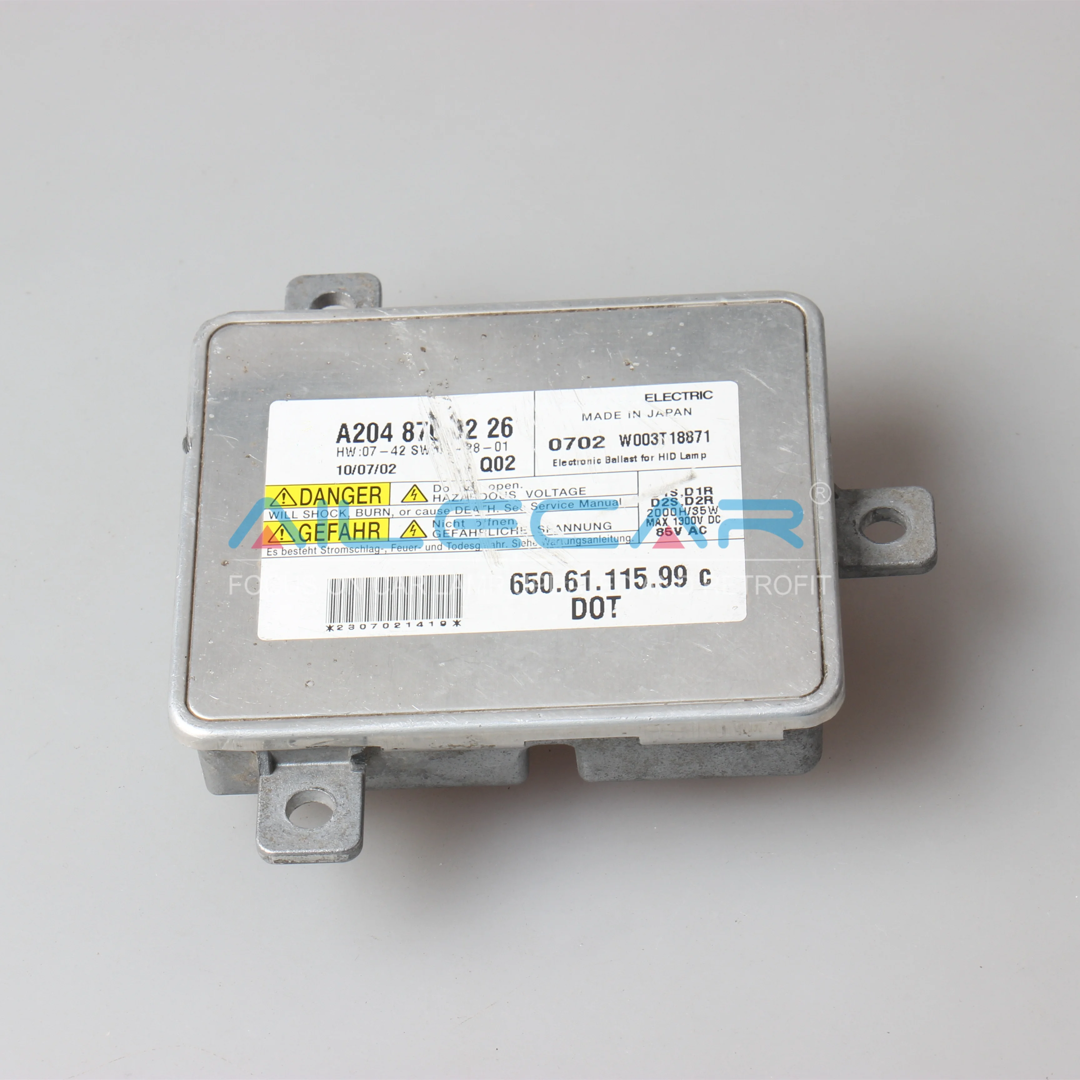 ALECAR D1S D1R D2S D2R Electronic Ballast For HID Lamp 85V Aozoom 35W Slim Hid Xenon Ballast