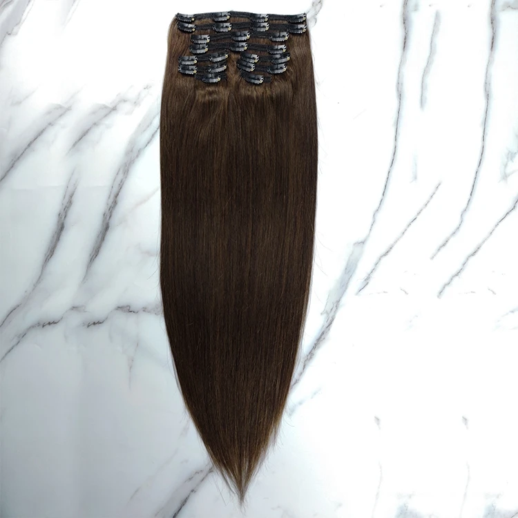 Clip in Hair Extensions 100%  Human Hair Can Customize Double Draw Cuticle Aligned Virgin Hair  Clip In Extensions