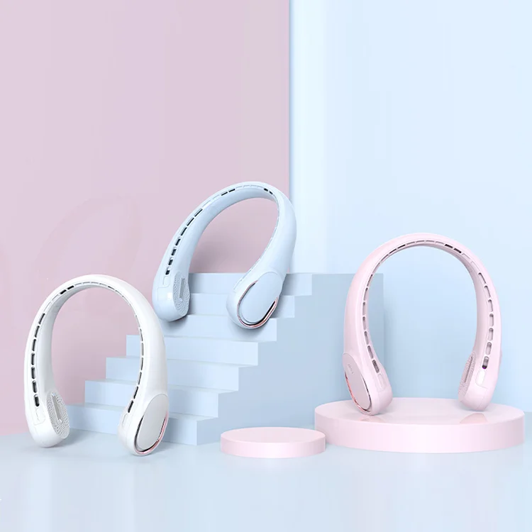 Заводской индивидуальный Складной вентилятор с логотипом на шею, 3-скоростной Черный Гибкий Силовой вентилятор с воздушным охлаждением, ленивый вентилятор для спорта на открытом воздухе, пригодный для носки