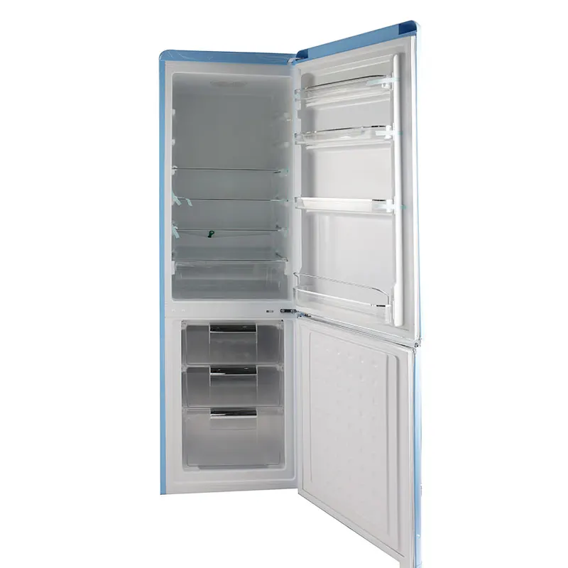 BCD258VX 2023 Factory customization Blue color grade 2 energy efficiency counter depth french door refrigerator
