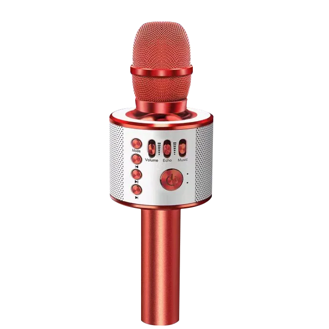 pink Handheld Mic Karaoke Wireless Party Handheld Singing Recorder Party Speakers With Mic Karaoke Wireless Microphone