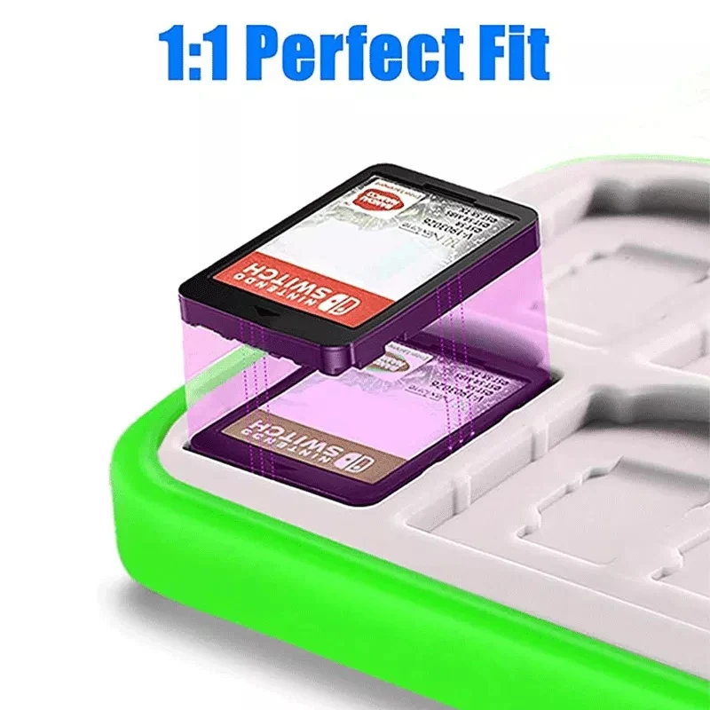 24 Game Card Storage Case Compatible with Nintendo Switch or SD Memory Cards, Foldable Protective Storage Accessories,For NS