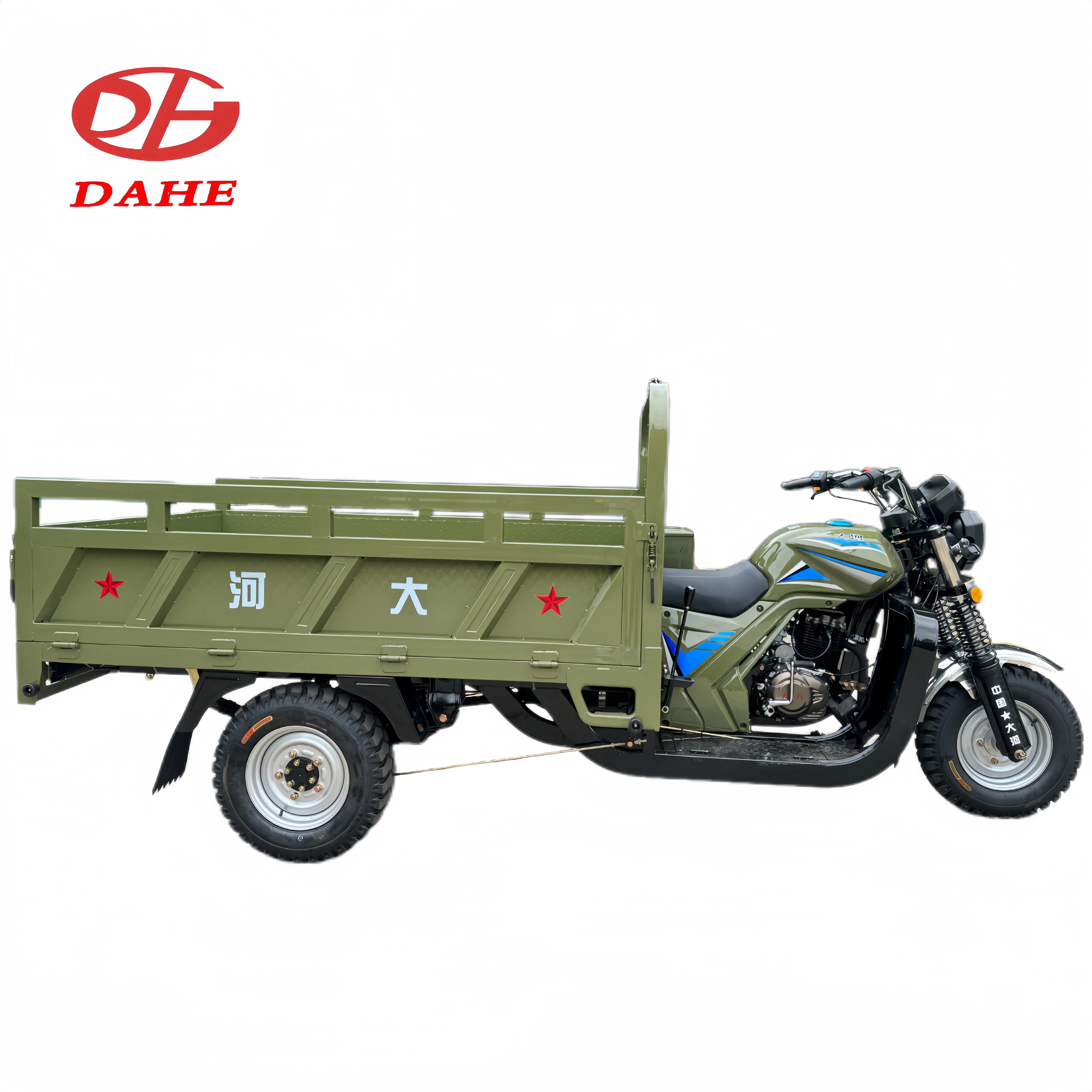 Грузовой сельскохозяйственный 3-колесный мотоцикл 175cc ZONGSHEN бензиновый двигатель Гидравлический самозагружающий трехколесный велосипед