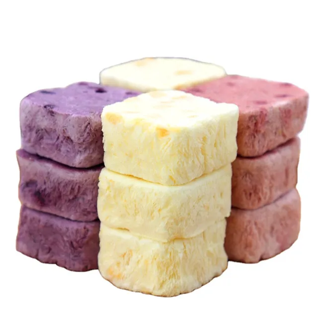 China Wholesale Premium Quality Crunchy Snacks FD Fruit Flavor High Nutrients Yogurt Cube