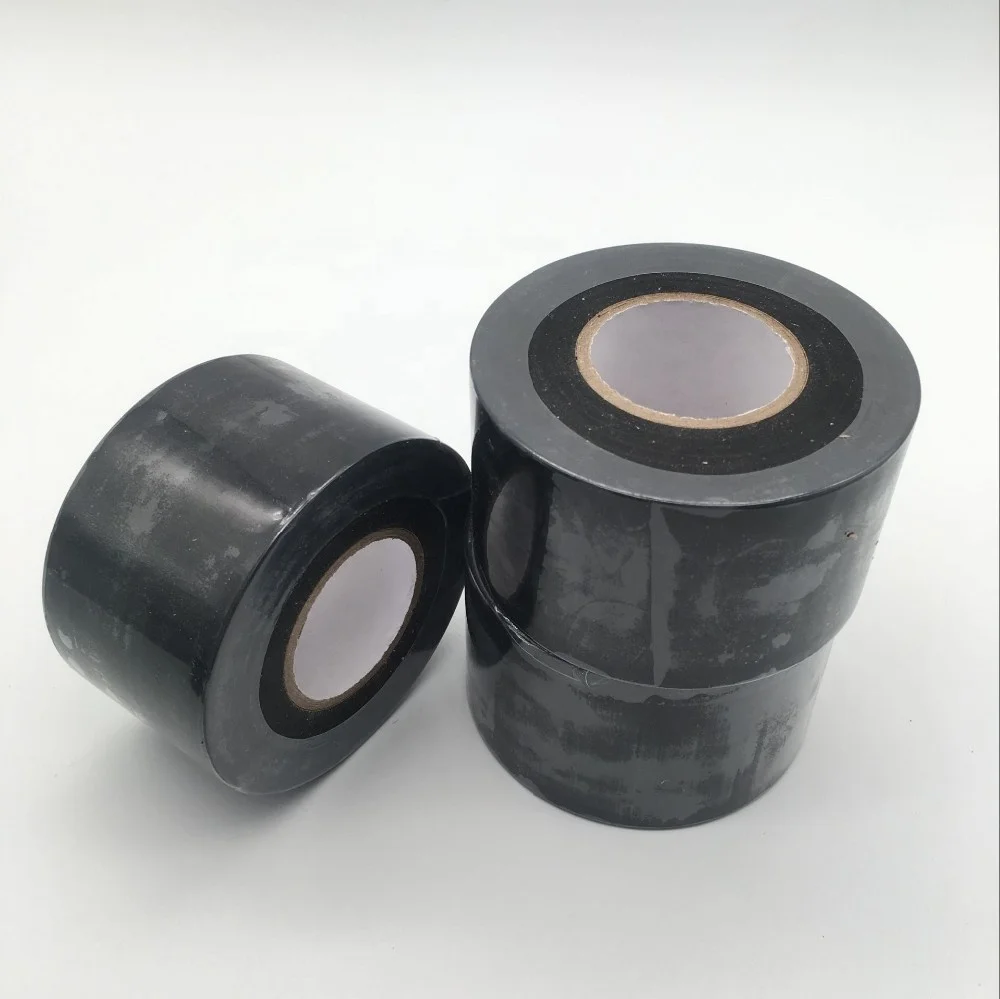 Wholesale PVC Pipe Wrap Insulation Duct Tape Single Sided 45MM Black Waterproof Adhesive Repair Decoration Rubber Masking