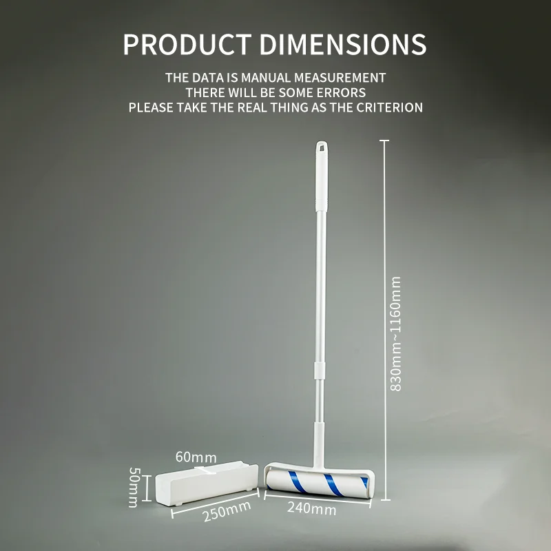 long handle lint remover paper pet hair dust removal 240mm lint roller