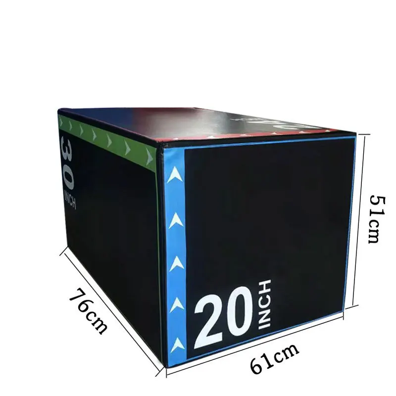 Factory wholesale High density3 in 1 soft plyometric jump box gymnastics soft box Vaulting Box