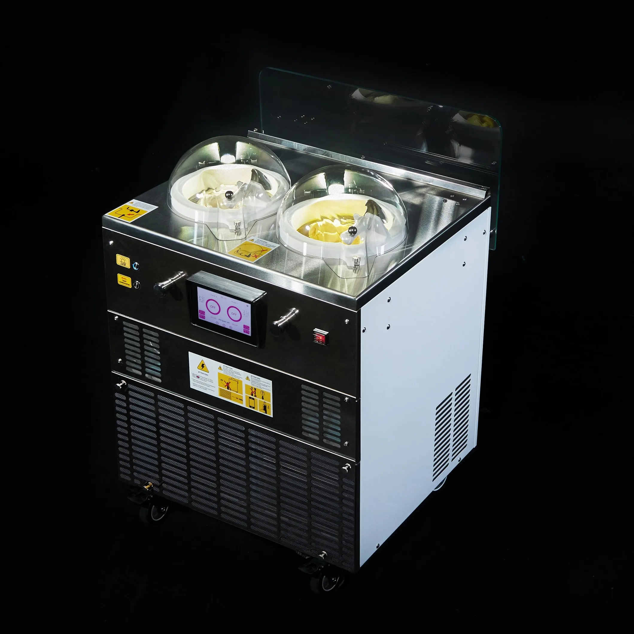 Miles Ice Cream Machine 2 Tubs Ice Cream Churning Machine NSF Approved American Ice Cream Maker Machine Top Quality Gelato Maker