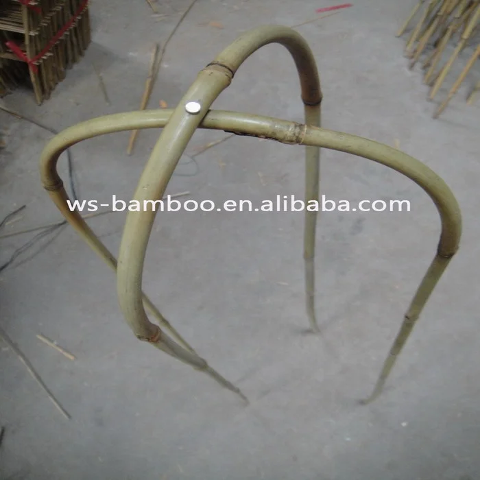 Double U shape bamboo plant support Double U shape bamboo flower stick Bamboo Trellis