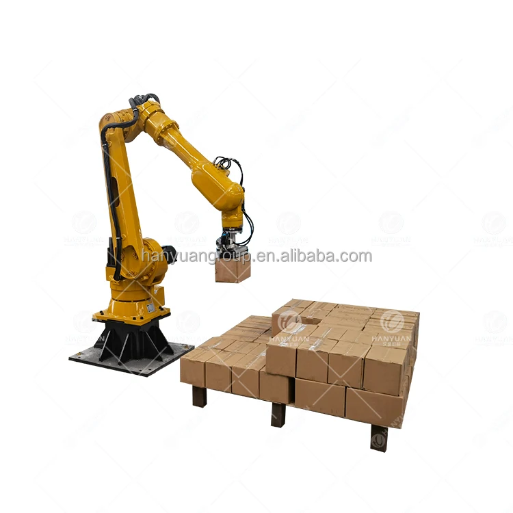Automatic palletizer robot for cartons/robot stacking for cereal bar cartons