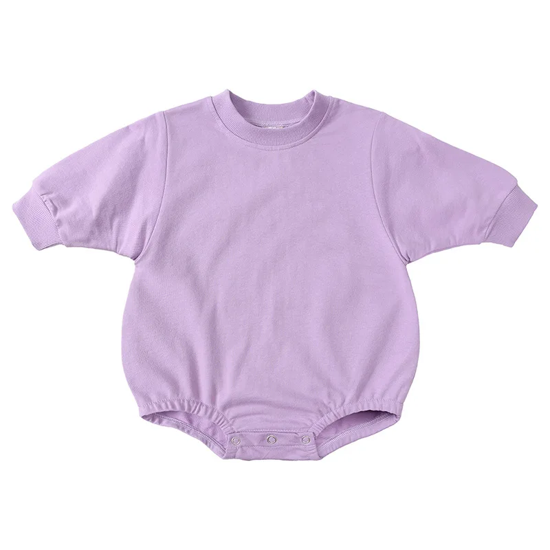 Wholesale Blank Girl And Boys Clothes Custom Sizes Kids Toddler T Shirt Sweater Infant Baby crewneck onesie Bubble Romper