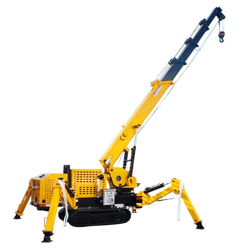 Chinese freeshipping new high quality Spider Crane 3 Ton 5 Ton 8 Ton 10 Ton Hydraulic 360° Degree remote control for sale
