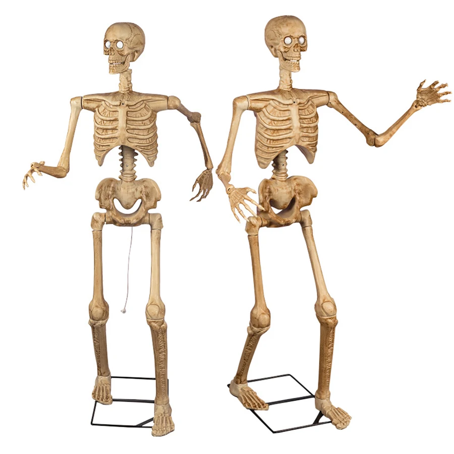 Artificial skeleton ghost glow dancing  dynamic music blink eyes swing arms induction Halloween Decorations Skeleton