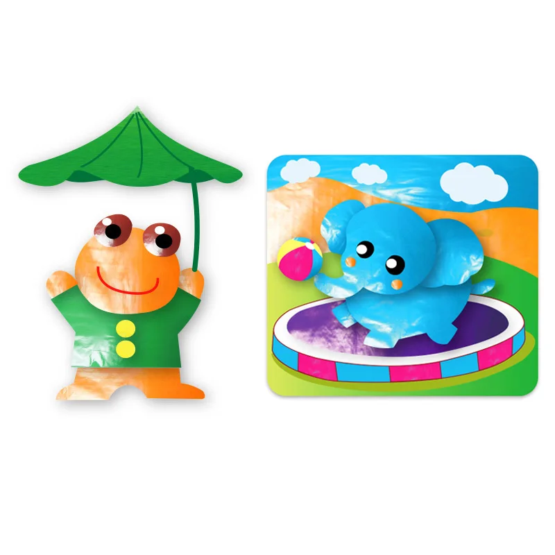 Color & dotted glazed paper & cardboard