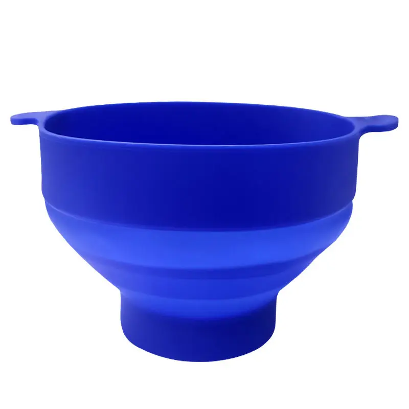 Silicone Foldable Bpa Free Microwave Collapsible Air Bucket With Lid Silicone Popcorn Microwave Popcorn Bowl Microwave