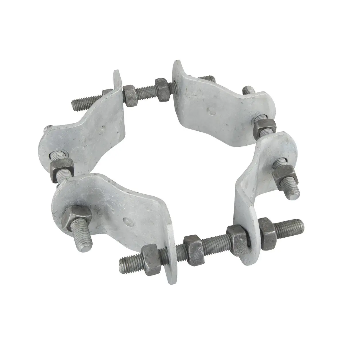Adjustable Pole Band /Bracket /Fastening Clamp for Pole Guys and Insulator Attachment