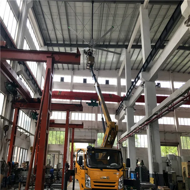 
7.3M industrial big ceiling fan in workshop 380V/220V 