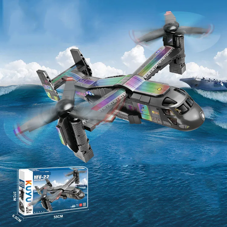 Air Force Army Attack Aircraft Building Block Set Fighter Plane Jet Military Bricks Gunship Star Wars-Toy Creative Construction