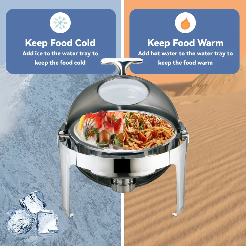 New Design Electric Buffet Food Warmer Stainless Steel Chafing Dishes For Hotel Kitchen Restaurant