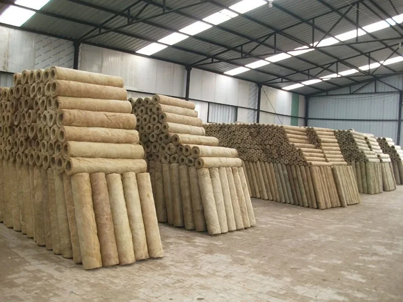 Good Acoustic Fireproof Insulation Material Wire Mesh Rock Mineral Wool Blanket for Roofing Thermal Home Insulation