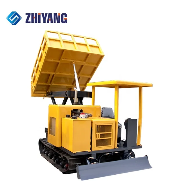
Mini Crawler Dump Trucks with simple cabin from China 