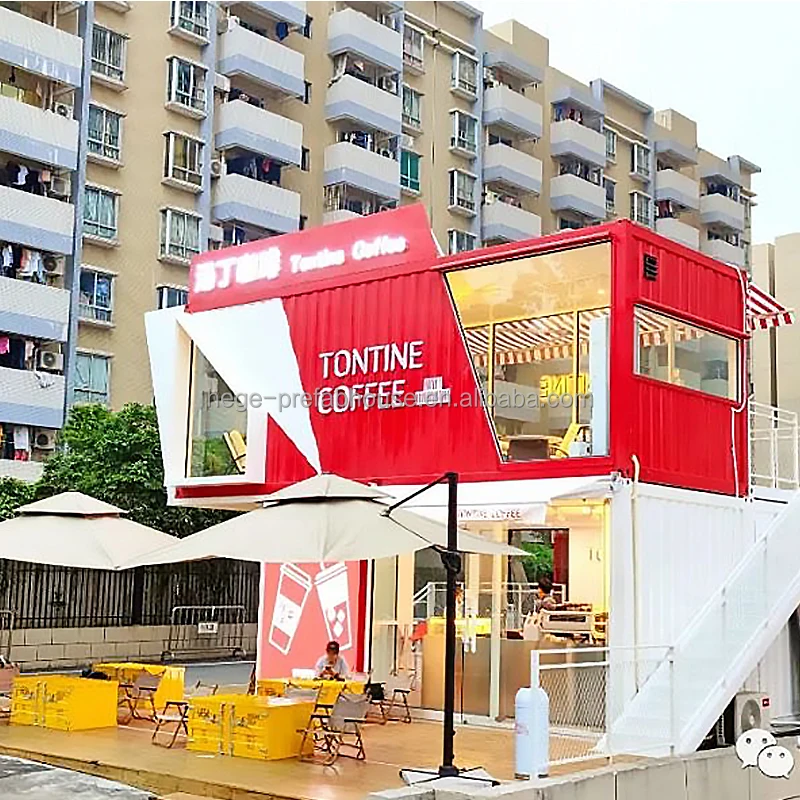 Prefabricated Portable Modular Prefabricated House Modern Luxury 20 40 Foot Combination Container Shop/Cafe