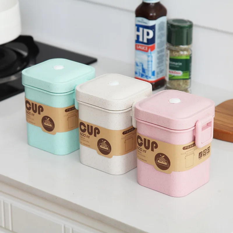Microwave Safe Heat Insulated Biodegradable Breakfast  Double Wall Soup Wheat Straw Coffee Cup