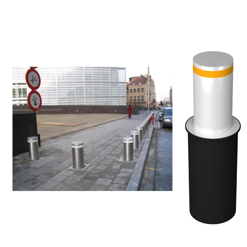 High-Performance Electric Steel Lifting Bollards Remote Control Outdoor Parking Vehicle Access Traffic Flow