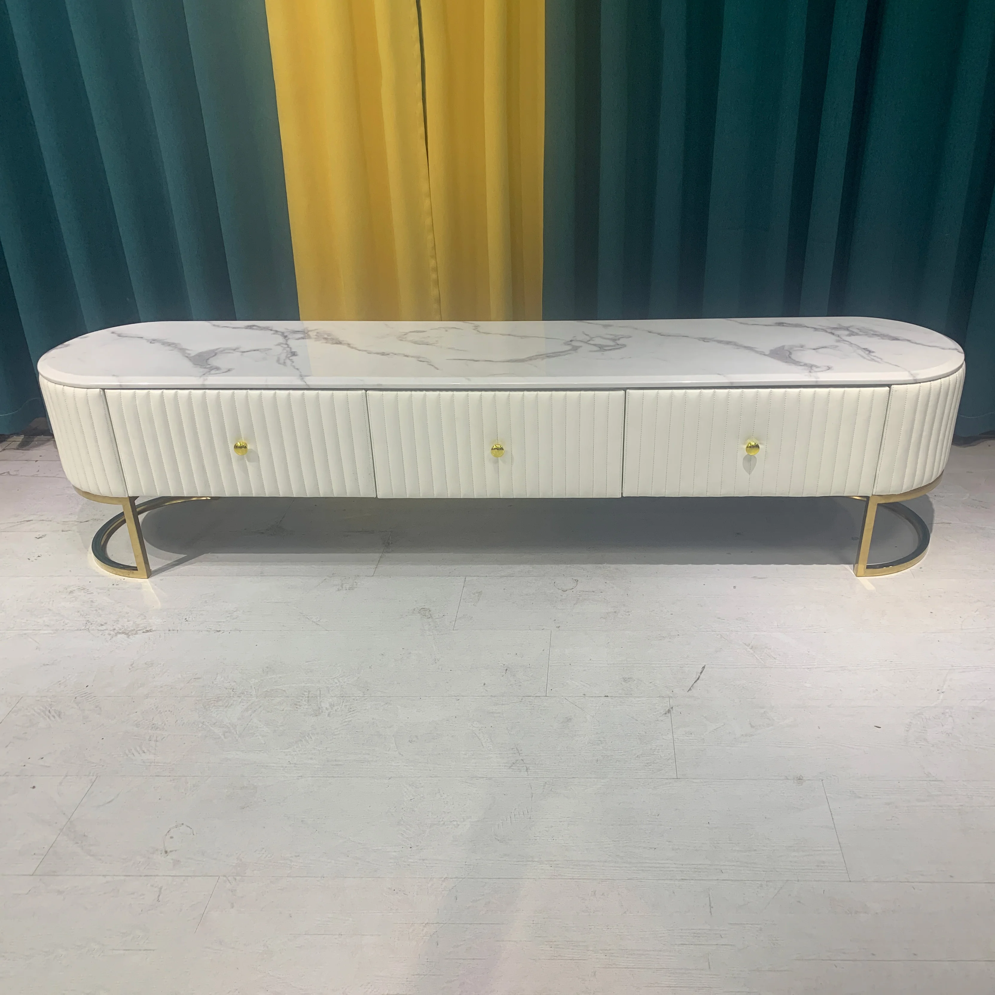 Modern Luxury Home Furniture TV Stands and Coffee Table Set Media Console TV Cabinet for Living Room