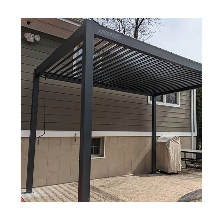 Factory Direct Sunshade Movable Garden Patio Poly Carbonate Roof Aluminum Frame Patio Cover