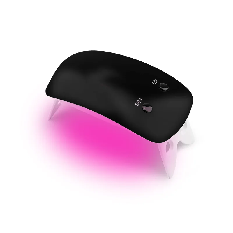 2020 new product battery working 8 hours portable 6w red light sun mini UV LED nail lamp curing gel polish