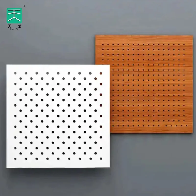 Building Project/TianGe Conference Room Auditorium Walls Mdf Mgo Micro Perforated Wooden Soundproof  Acoustic Panel