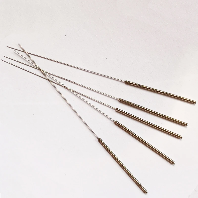 Acupuncture Needles with Tube Stainless steel handle with loop 100pcs Wholesale  Sterile Disposable